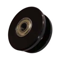 Magideal - Fitness Polea Wheel Universal Fitness Equipment Atendación De Entrenamiento De Fuerza Instale Fácilmente La Parte De Aleación De Aluminio De Reemplazo Negro