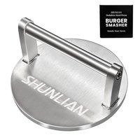 Prensa Para Hamburguesas Shunlian Smash De Acero Inoxidable Resistente De 6 Pulgadas