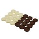 thumbnail image 1 of 24 Piezas De Ajedrez De Backgammon Lisas De Primera Calidad Para Adultos, Color Marrón Y Blanco, 1 of 5