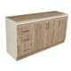thumbnail image 2 of MUEBLE DE COCINA BASE 1600 MM ESTRUCTURA MELAMINA BLANCA FRENTE MELAMINA NODO, 2 of 5