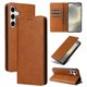 thumbnail image 1 of Funda Cartera para Samsung Galaxy S24 Plus con Ranuras Tarjetas y Soporte - Protección Completa Marrón, 1 of 5