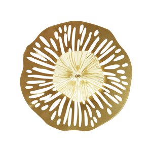 Magideal - Decoración De Pared De Disco Irregular De Hierro, Decoración De Porche De Hierro Forjado, Decoración Nórdica De Lujo Para Colgar En La Pared, Para El , M M