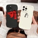 thumbnail image 1 of 2pcs Hairstyle Graphic Luxury Phone Case For IPhone 11 14 13 12 Pro Max XR XS 7 8 Plus Shockproof Cases Fall Bumper Back Soft Matte Lens Protection Cover Pattern Cases, 1 of 2