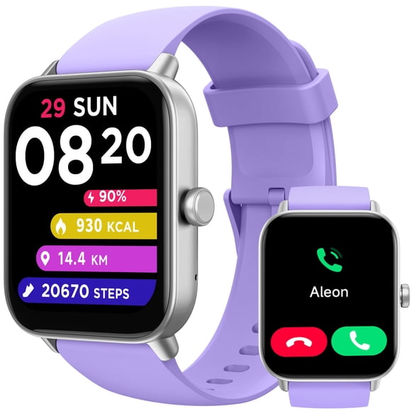 Reloj Inteligente TOOBUR 1.8" Alexa Resistente al Agua Rastreador de Fitness