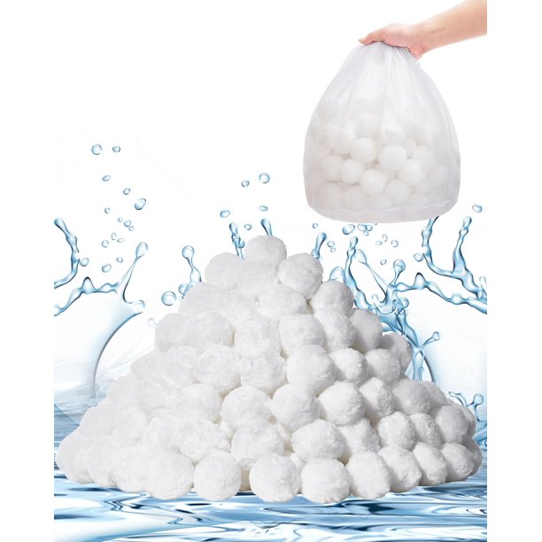 Bolas de filtro de piscina VEVOR para filtro de arena, 1,6 kg, reutilizables, poliéster