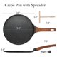 thumbnail image 2 of Sartén para crepes ESLITE LIFE, 24 cm, antiadherente, cerámica, color negro, 2 of 7