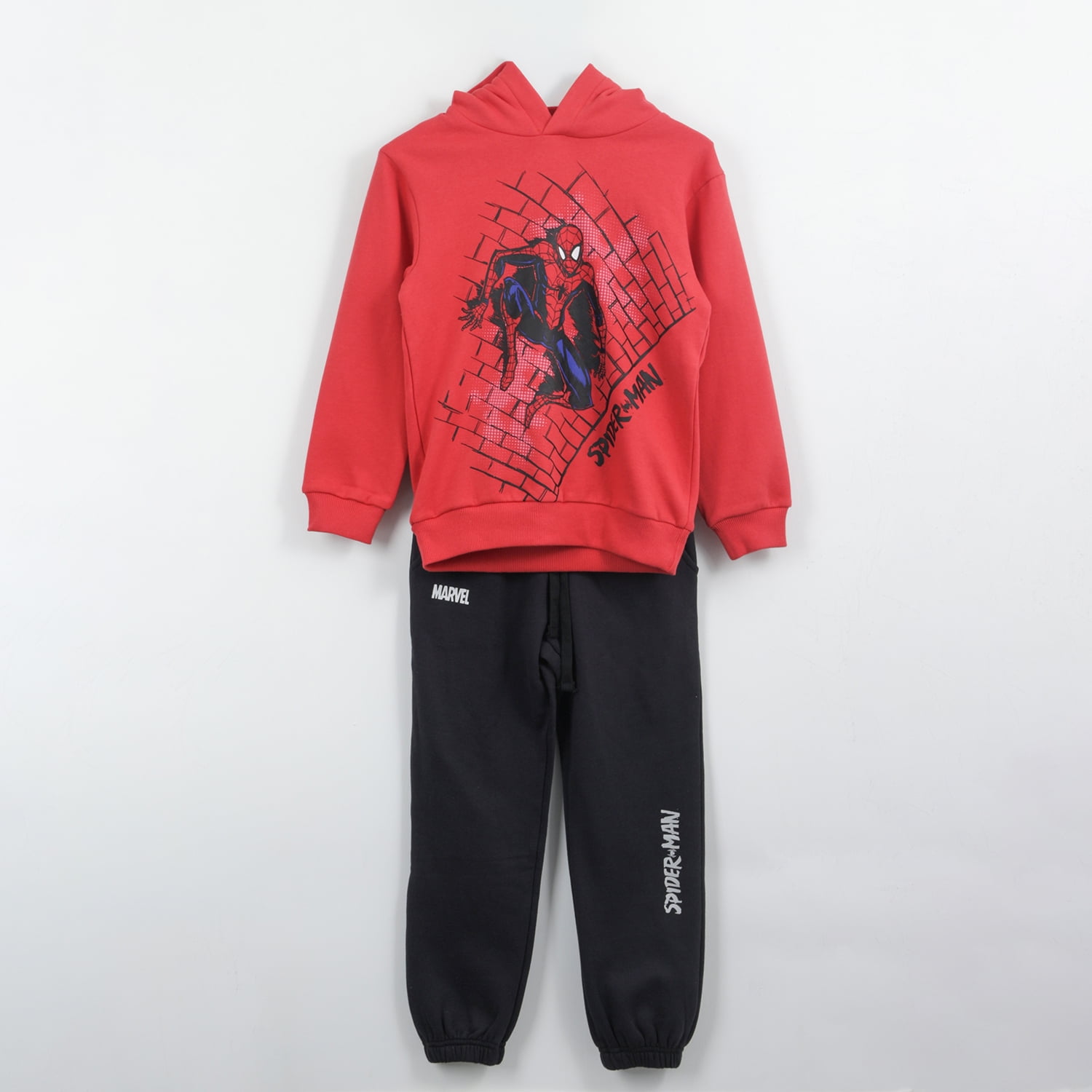 Conjunto Buzo Niño Spiderman On Wall Rojo Marvel