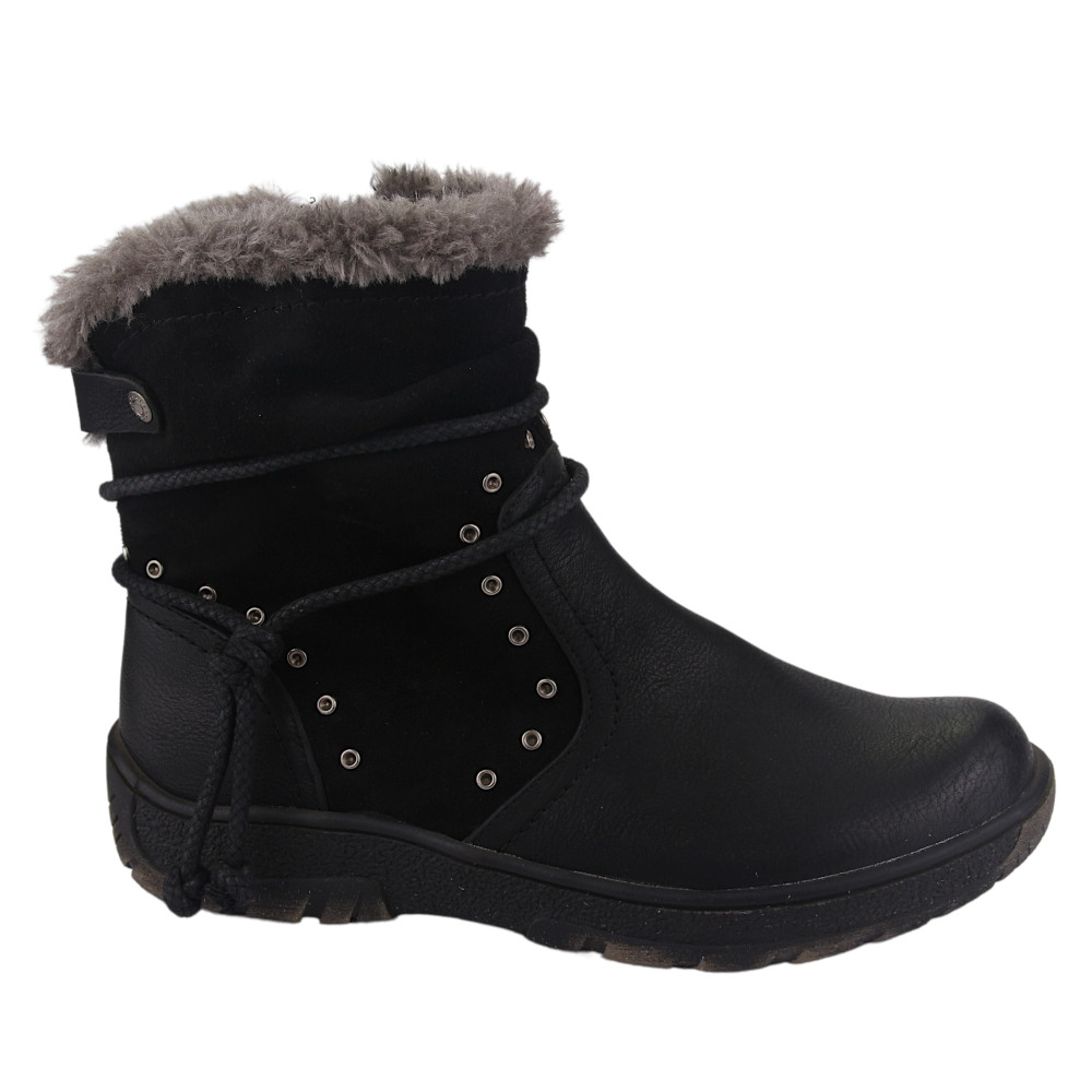 Botin Chalada Mujer Qual-1 Negro Comfort