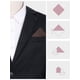 thumbnail image 3 of INSPIRE CHIC Pañuelos de Bolsillo Texturizados con Espiga para Hombres con Ribete para Trajes Formales Marrón Talla Única, 3 of 4