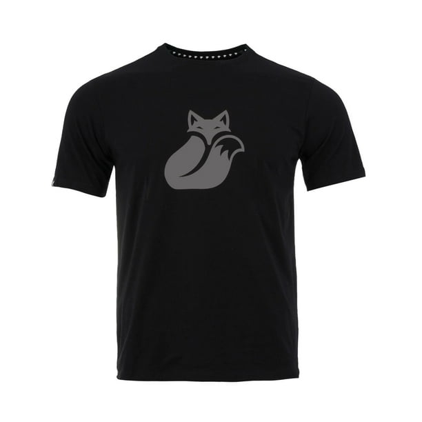 Polera Tilki Cotton Fox Big Logo Negra/Gris Tenis Padel
