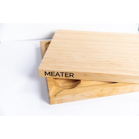 Tabla de Cortar MEATER de Bambú 50x38 cm con Bandeja para Jugos Doble Cara