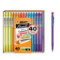 Lápiz Mecánico Bic Xtra Smooth De 0,7 Mm De Punta Mediana, Paquete De 40