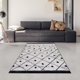 thumbnail image 3 of Alfombra Dhurrie Azteca 160x230 Cm Azt-002B Azul-Blanca, 3 of 5