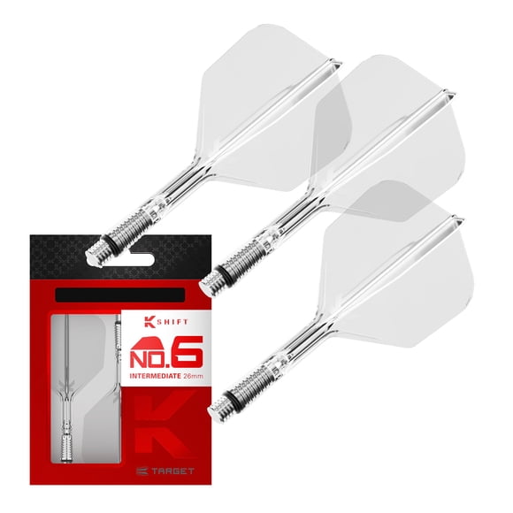 Alas y Ejes K-Shift No.6 Transparentes – Target Darts