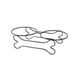 thumbnail image 1 of Soporte Para Cuencos Elevados, Dispensador De Comida Para Gatitos, Soporte Para Alimentador De Alimentos Para Mascotas, Hueso De 28cm X 7cm X 13cm, 1 of 5