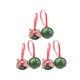 thumbnail image 2 of 6 Piezas Campanas De Navidad 2023 Decorativas Con Lazo Para Sala De Navidad Vacaciones Verde, 2 of 5