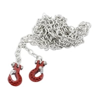 Magideal - Cadena De Remolque De Seguridad Para Remolque, Cadena De Remolque Para Per Per Per D90 D110 Tf2 1:10, Pieza De Actualización De Coche Rc Rojo