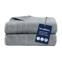 Genérico - Toalla De Baño + Mano Algodón By Cannon 350G Color Gris Liso