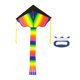 thumbnail image 1 of Cometa Grande De Arcoíris Para Niños Y Adultos, Fácil De Volar Con Asa, Gancho Y Línea B, 1 of 5
