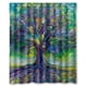 thumbnail image 1 of Cortina de ducha con diseño de árbol de la vida, juego de cortinas de baño con ganchos, tamaño 60 x 72 pulgadas, 1 of 3