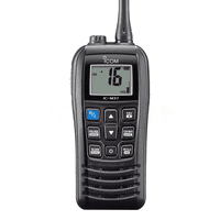 Icom Ic-M37 Rádio Vhf Marítimo Portátil 5W Ipx7 Flutuante, Canal 16 Emergência Para Navegação E Pesca