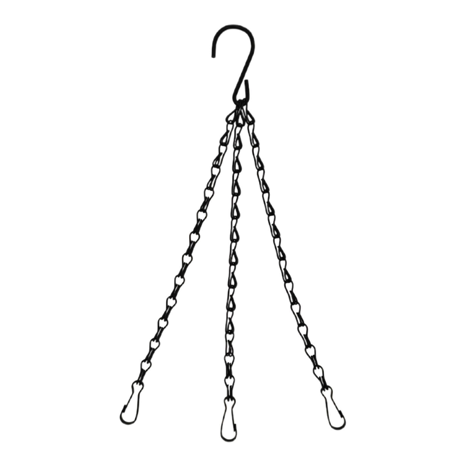 Magideal - 3 Cables De La Cadena De Flores Varilla De Reemplazo De Reemplazo De Pájaros Soporte De Planta De Barra De Revestimiento De Pájaros Para Casas De Pája Negro