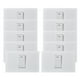thumbnail image 1 of Pack 10 Interruptores Simple Metálico 9/12 16a - Blanco, 1 of 3