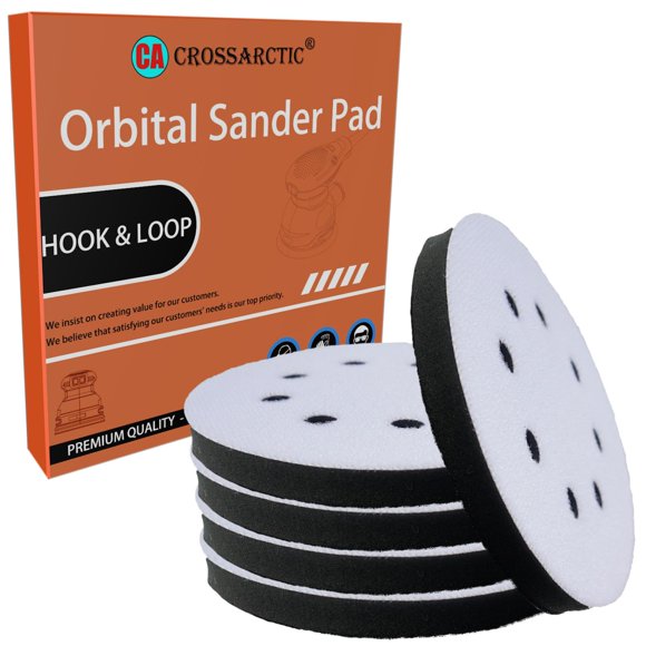 Almohadillas de lijado Crossarctic de 5 pulgadas de densidad suave (paquete de 4)