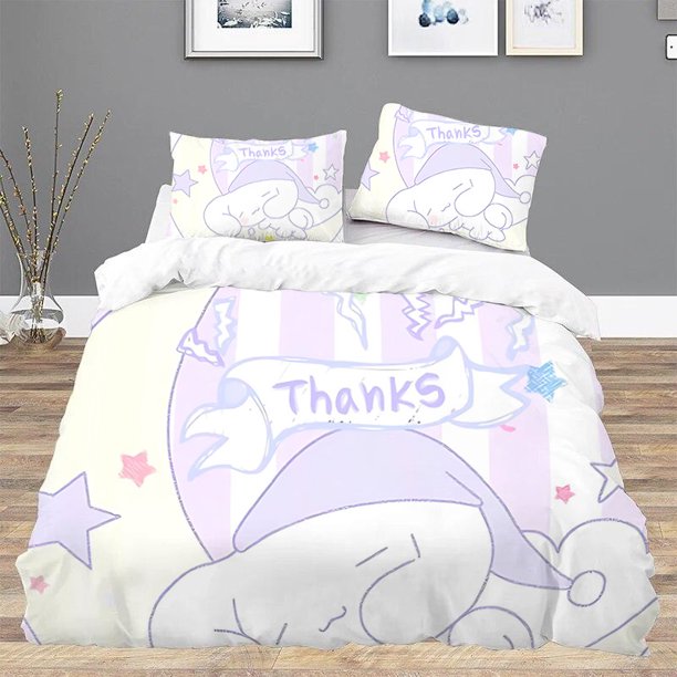 CinnamorollS Bed Set Duvet Cover Queen Comforter Sets Twin Size Bedding Double Bed Sheets Linen Home Textile GardenBed Sheets