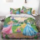 thumbnail image 1 of Cartoon Princess Theme 3 Piece Duvet Cover Bedding Set with 1 Duvet Cover + 2 Pillow Cases, 1 of 5