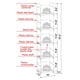 thumbnail image 3 of Biblioteca Fiducial Home Blanca Estrecha de 5 Niveles 145 cm, 3 of 6