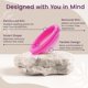 thumbnail image 4 of Disco menstrual reutilizable EcoBlossom, juego de 2 unidades, color magenta, 4 of 7