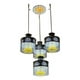 thumbnail image 1 of Lampara Colgante Vidrio 4 Luces Moderna Hogar Lau, 1 of 3