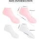 thumbnail image 2 of Zxfuture 2 pares de calcetines de silicona para mujer, calcetines de gel suave, calcetines de aloe, calcetines hidratantes para pies, calcetines de pedicura de spa para mujer que reparan los pies seco, 2 of 6