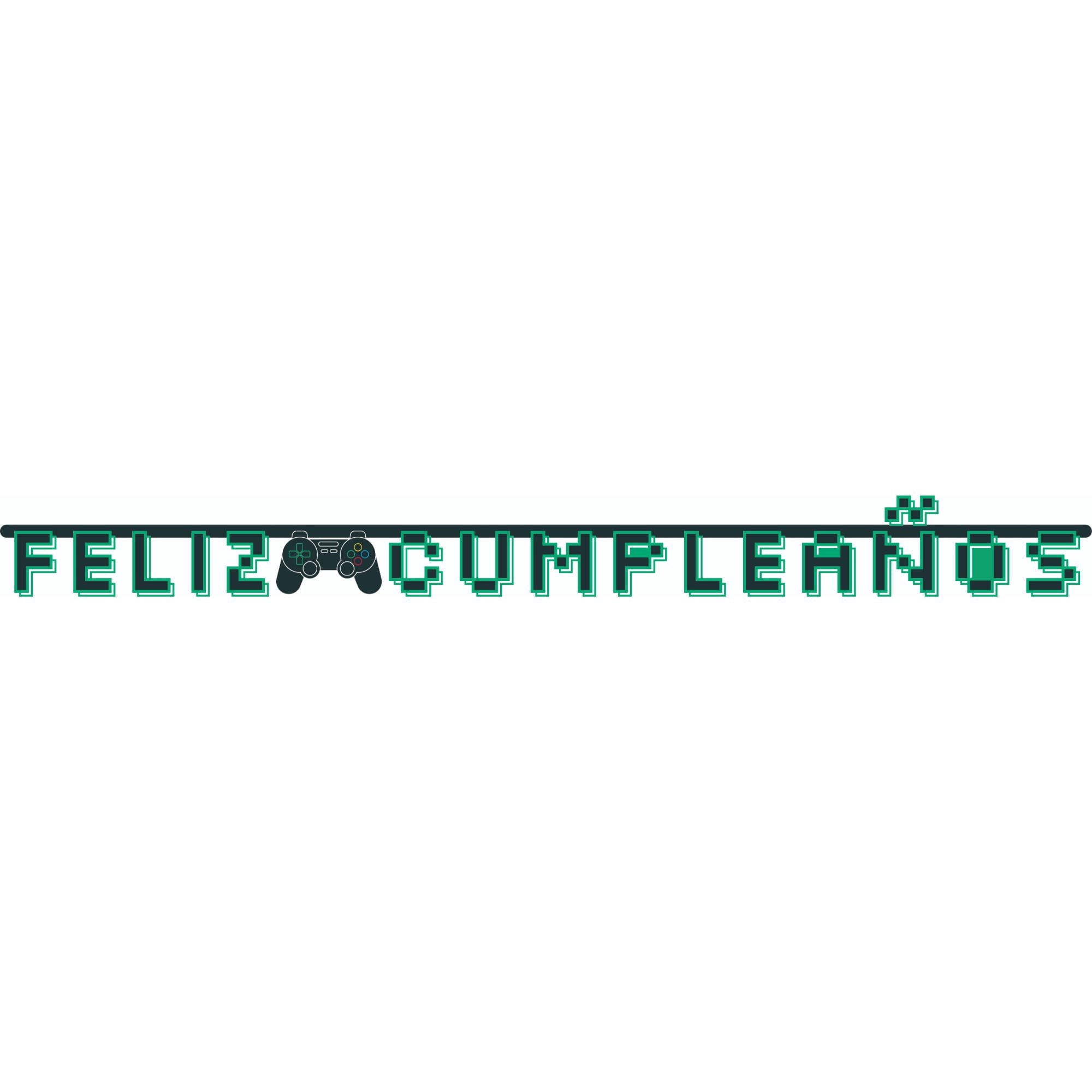 Guirnalda Feliz Cumpleaños Gamer, 1 Un Way To Celebrate