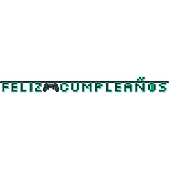 Guirnalda Feliz Cumpleaños Gamer, 1 Un Way to celebrate
