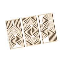 Bothyi - 3 Piezas De Arte De Pared De Madera, Decoración Rústica De Pared Para Habitación De Hotel Y Baño.