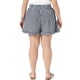 thumbnail image 3 of Agnes Orinda Pantalones Cortos de Boxeador para Mujer Talla Grande de Escuela Colegio con Volantes Cintura Elástica Cordón Verano Casual Salón Lindo Corto con Bolsillo 4X Negro, 3 of 6
