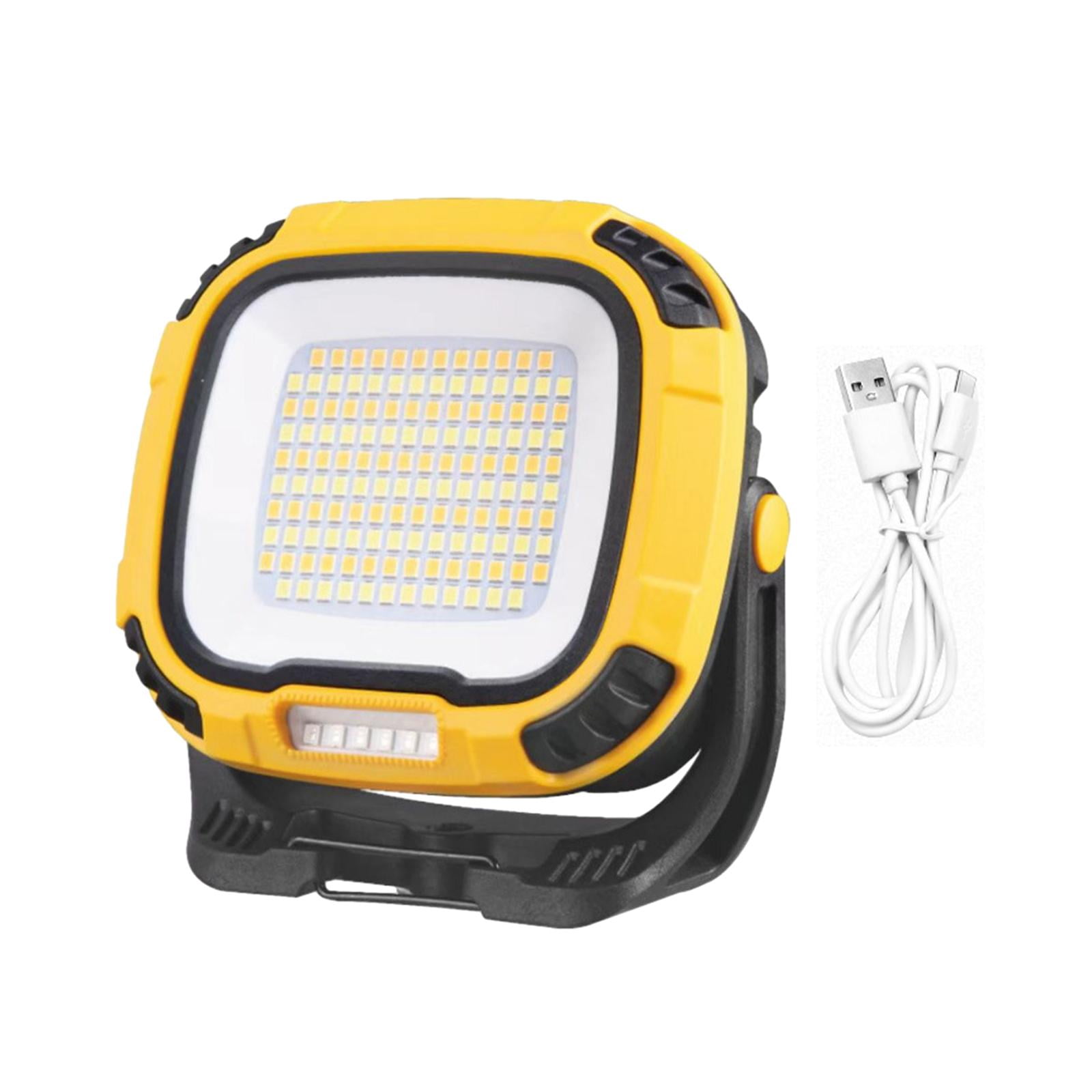 Magideal - Linterna Cob Ajustable, Resistente Al Agua, Luz De Emergencia Nocturna Amarillo