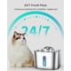 thumbnail image 4 of Fuente de agua Cat Vekonn de acero inoxidable de 2,2 litros con bomba silenciosa, 4 of 8