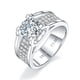 thumbnail image 1 of Anillos de Moissanita de 1-2 Uds para Hombre Color D Claridad VVS1 Anillos de Diamante para Hombre Anillos de Boda de Moissanita de Plata Esterlina S925 con Certificado, 1 of 9