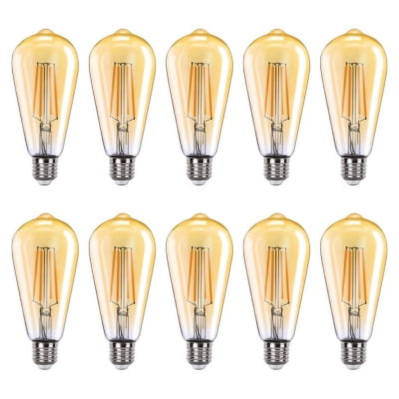 Hb Led - Pack 10 Ampolletas Led E-27 Filamento 8w St64 Sec