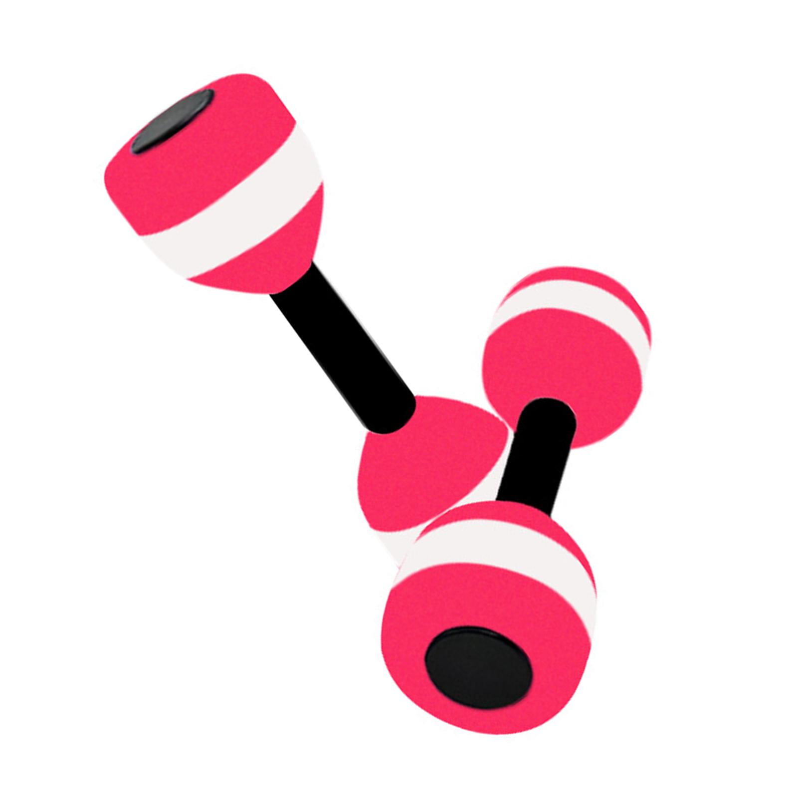 Magideal - 2x Mancuernas De Agua Pesas De Agua Ligeras Y Fáciles De Agarrar 27 Cm X 9 Cm Mancuernas Deportivas Para Ejercicios Acuáticos Para Entrenamiento De Rojo