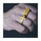 thumbnail image 3 of Anillo de Hombre Mujer Gold Cruz Moda 2021, 3 of 3