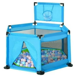 Genérico - Corral Para Bebe Con Seguridad Pelotas Y Aro De Basquet