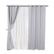thumbnail image 1 of Set de Cortinas 8 Piezas Embossed Argolla 140x220 Gris, 1 of 4