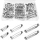 thumbnail image 1 of Paquete de 90 broches con cierre para prendedores, 3 tamaños, plateados, 1 of 3