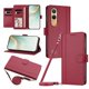 thumbnail image 1 of Funda Billetera de Cuero Sintético para OnePlus Nord CE4 Lite 5G, Rojo, 1 of 6