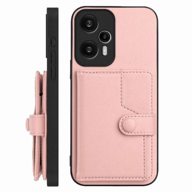 FOXDOCK Funda para Xiaomi POCO F5 5G con Bloqueo RFID - Diseño Elegante con Cierre de Botón