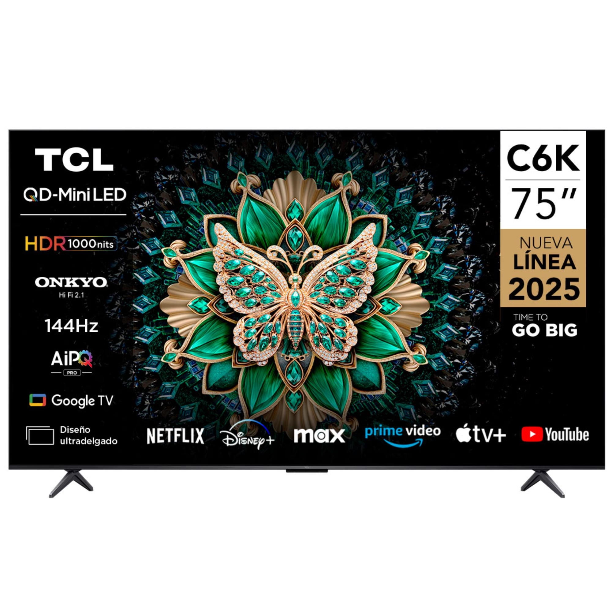 Televisor 75" MiniLED 4K UHD 75C6K TCL